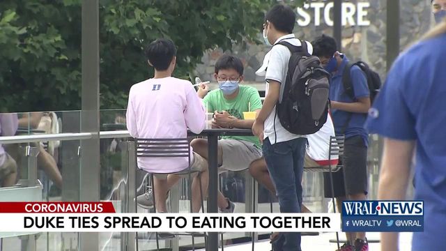 Duke ties coronavirus spread to students eating together
