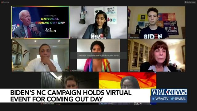 Joe Biden NC campaign hosts virtual event for National Coming Out Day 