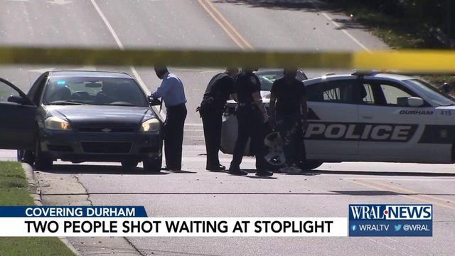 Two people shot at stoplight in Durham