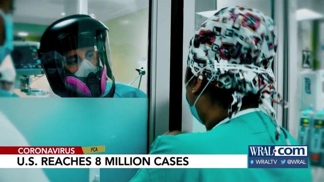 U.S. reaches 8 million cases of coronavirus
