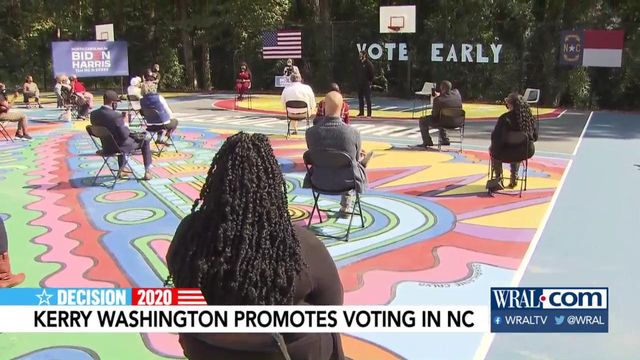 Kerry Washington visits Durham to promote early voting