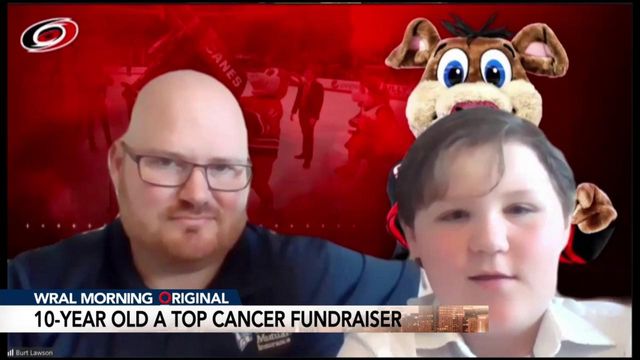 Young hockey fan raises $2,000 for breast cancer research