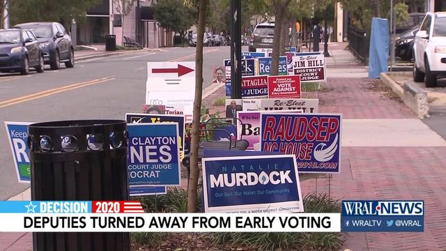 Deputies turned away from Durham early voting site