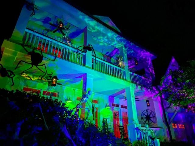 Best Halloween lights and decor in the Triangle.
