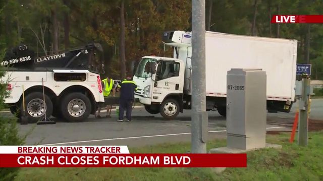 Two-vehicle crash closes Fordham Boulevard