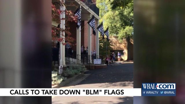 Carrboro leaders say BLM flags will remain at polling site