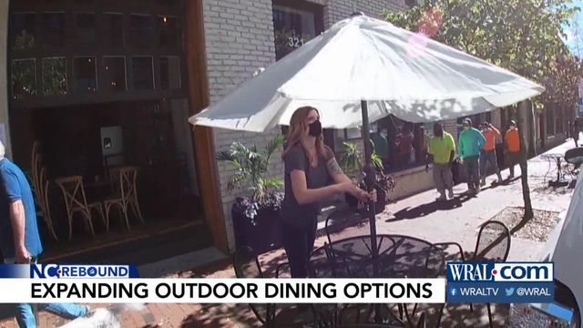 Expanding outdoor dining options in downtown Raleigh