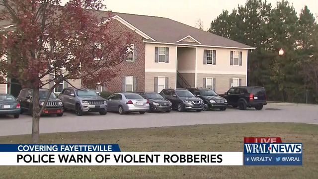 Fayetteville police warn of string of violent robberies 