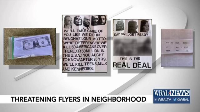 Flyers depicting mass Holocaust graves found in Apex neighborhood threaten violence if Biden wins