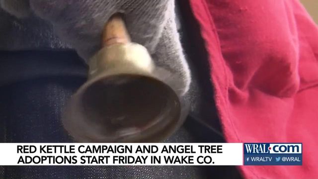 You'll see the Salvation Army red kettles, bell ringers starting Friday