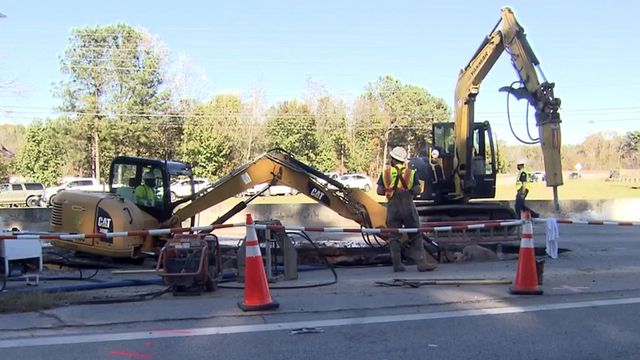 Aging water line causes problems for Raleigh commuters
