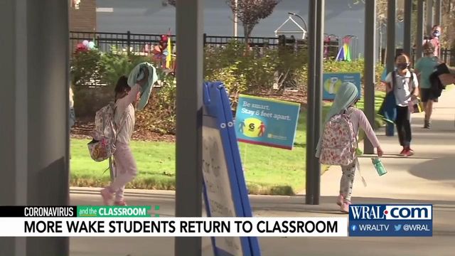 Wake County elementary students return to classroom