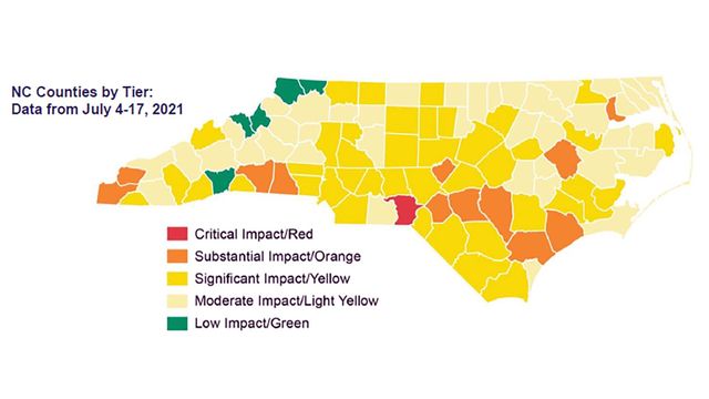 Seeing red: NC goes from 20 to 65 'red zone' counties in 4 weeks