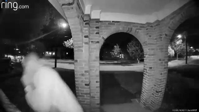 Raw: Doorbell video of alleged peeping incident