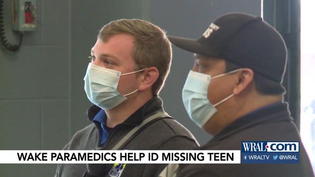 Wake paramedics help missing teen 