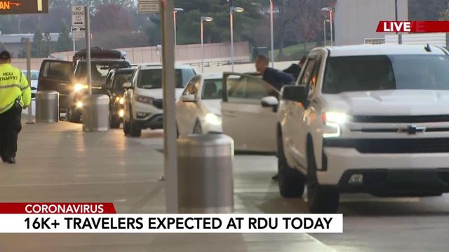 Despite CDC urging, over 16,000 expected to fly at RDU day before Thanksgiving
