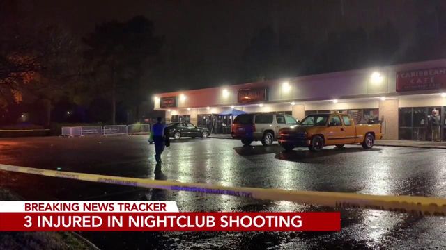 Three injured in Raleigh nightclub shooting