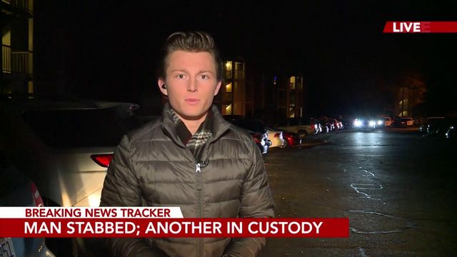 One man stabbed, another arrested 
