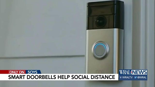 Doorbell camera paired with speaker can help you social distance