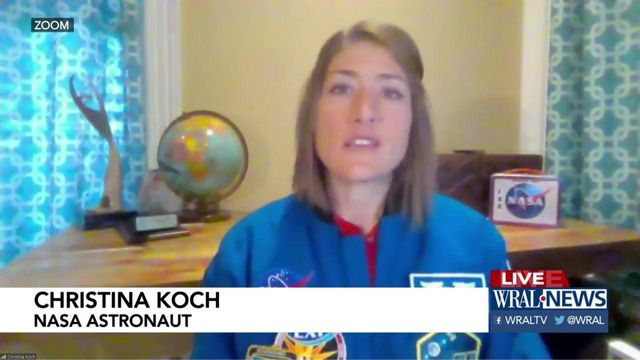 Koch explains how she trains for Moon trip