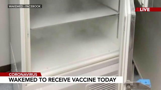 WakeMed will get its first coronavirus vaccines Thursday