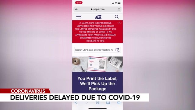 USPS deliveries delayed due to COVID-19