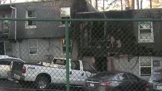 Fire breaks out at apartment complex in Raleigh on Navaho Drive