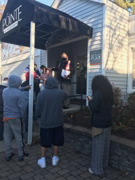 Red Cross helps families displaced by Tuesday morning apartment fire. 