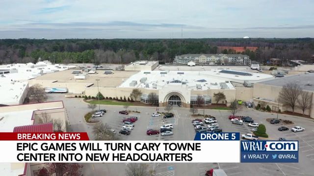 Cary Towne Center site will become Epic Games headquarters