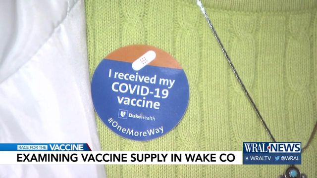 Why is Wake County rolling out vaccines more slowly than other counties?