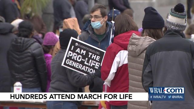 Multiple pro-life groups rally Saturday in downtown Raleigh 