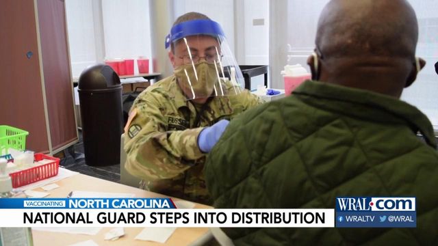 National Guard assists vaccine distribution in Durham