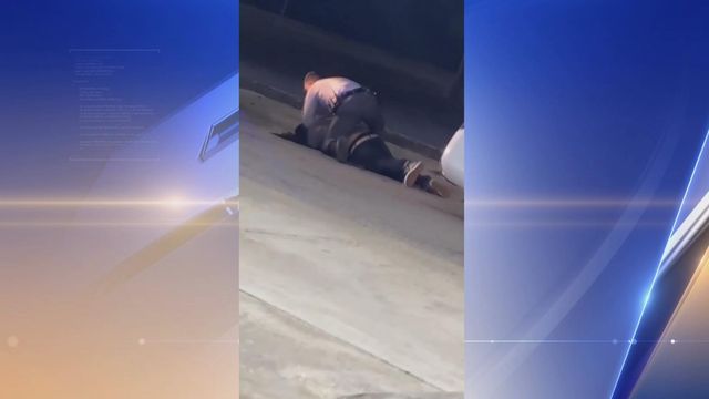 Raw: Videos show arrest, beating at Nash gas station