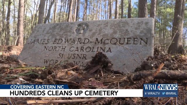 Hundreds begin clean-up of historic Rocky Mount cemetery