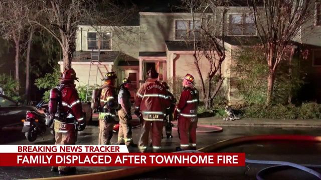 Family escapes townhouse fire in Carrboro