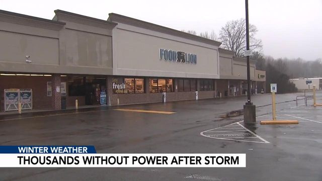 Thousands left without power in NC after ice storm