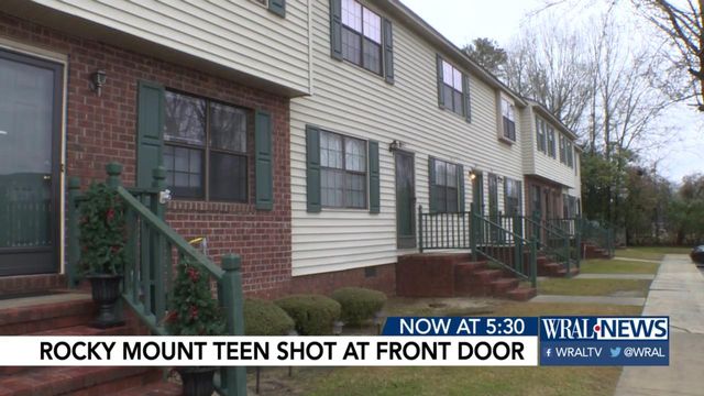 Bullet holes riddle door where teen, mom were shot
