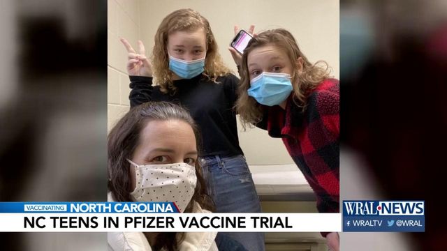 NC teen sisters honored to help out in Pfizer COVID-19 vaccine trial 