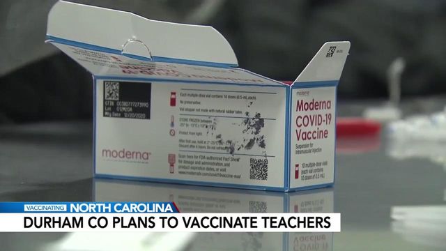 Durham County plans to vaccinate teachers