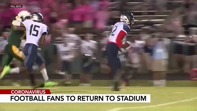 High School football fans return to games 