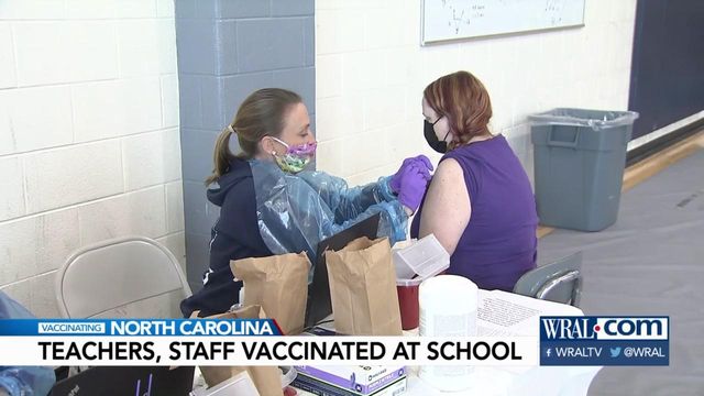 Wake County Schools host vaccine distribution for educators Saturday 