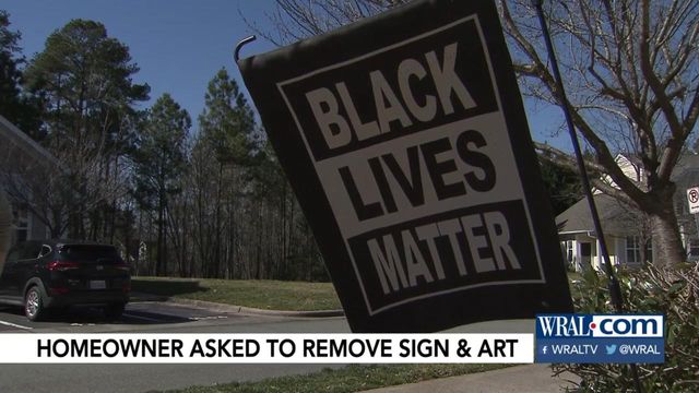 Durham man says Black Lives Matter sign making him a neighborhood target
