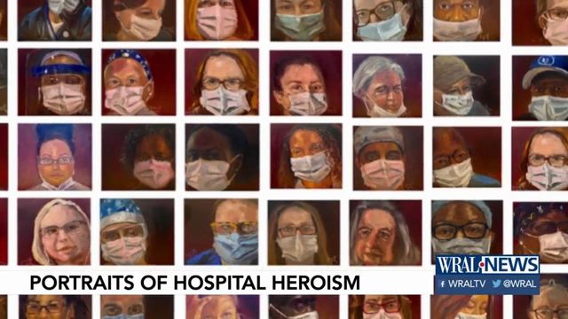 Artist paints 45 heroes in 45 days: Portraits of heroes in the fight against COVID