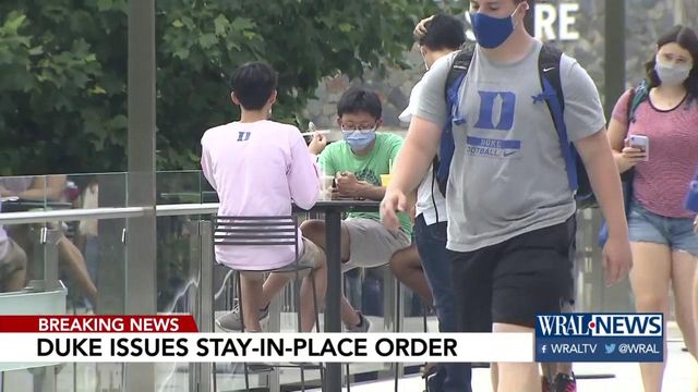 Duke announces week-long stay-at-home order for undergrads starting at midnight Saturday