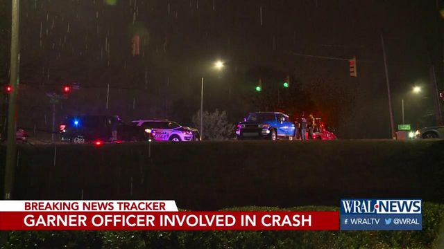 Garner Police officer involved in crash Tuesday night