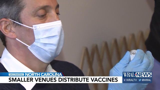 Smaller venues working to distribute COVID-19 vaccines 