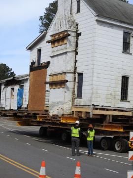 The Town of Cary is moving the Nancy Jones House, a 218-year-old home, which is the oldest remaining house in Cary. Photo courtesy of Brent Miller, Friends of Page-Walker.