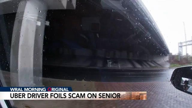 Uber driver foils scam on senior citizen