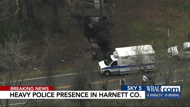 Heavy police presence in Harnett County after chase 