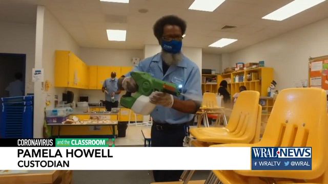 Elementary school demonstrates what a 'deep clean' entails during the pandemic